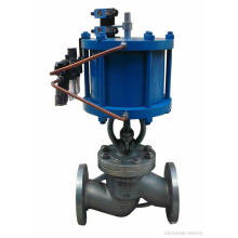 Shanghai POV high quality flange connection air-operated globe valve pn10